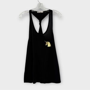 Heart & Hips Racerback Tank Top in Black Women’s Size L